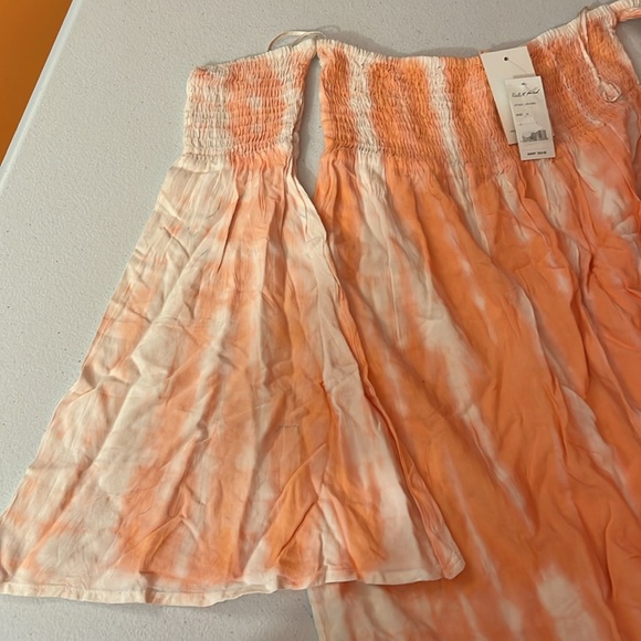 Orange Smocked Ruffled Blouse - Picture 3 of 5